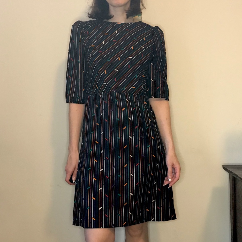 Vintage 80s confetti dress